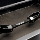 Hidrau BG27 'Toledo' single adjustable piano stool - Black satin, black velvet