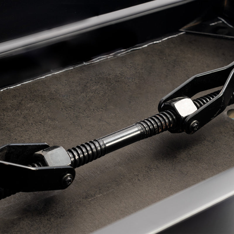 Hidrau BG27 'Toledo' single adjustable piano stool - Black satin, black velvet