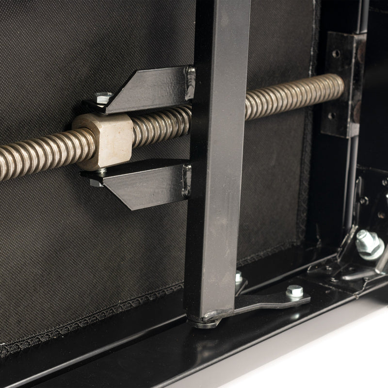 Hidrau BG270 'Geneva' height adjustable duet piano stool - Black satin, black velvet