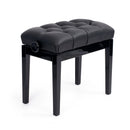 Hidrau BG33 'Vienna' adjustable concert piano stool - Black gloss, black simulated leather
