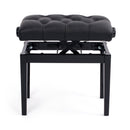 Hidrau BG33 'Vienna' adjustable concert piano stool - Black gloss, black leather