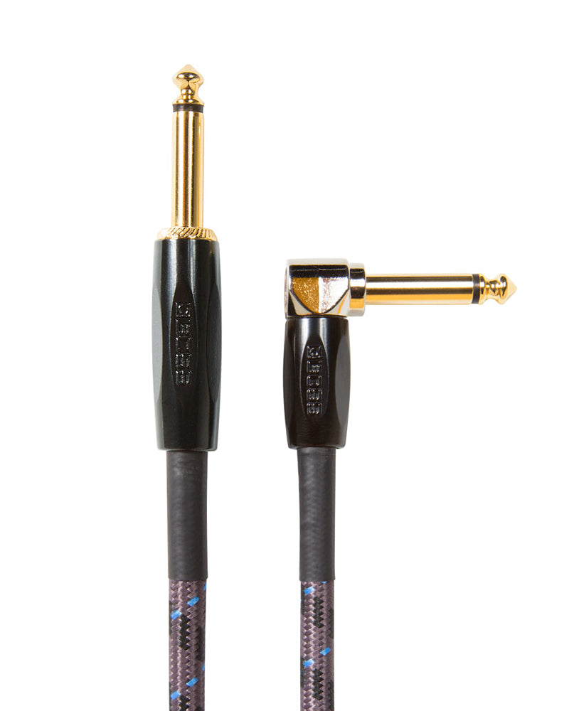 Boss 10Ft Instrument Guitar Cable With Angled 1/4" Jack Plugs
