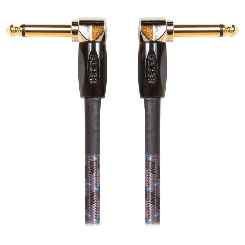 Boss 1Ft Instrument Patch Cable With Angled 1/4" Jack Plugs