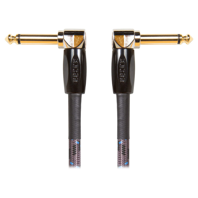 Boss 6" Instrument Patch Cable With Angled 1/4" Jack Plugs