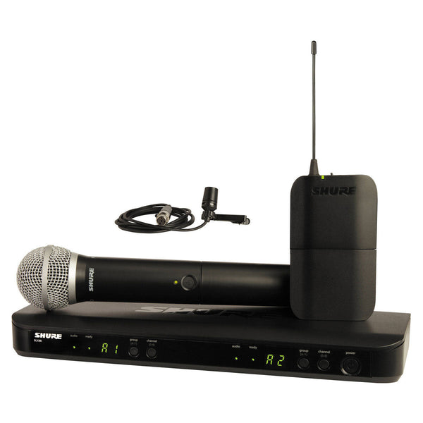Shure BLX1288 wireless dual channel combo system - Handheld and lavalier