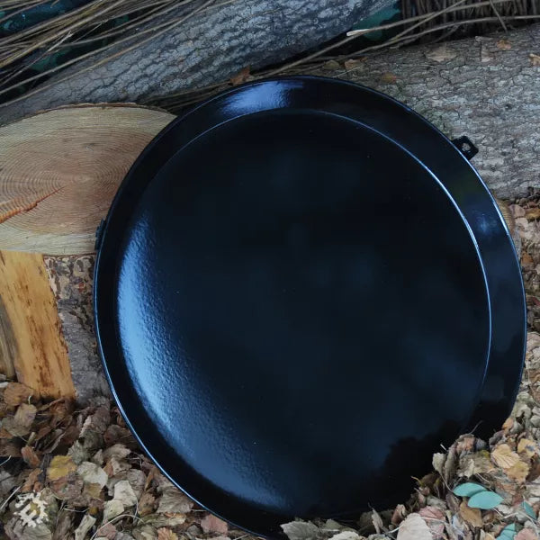 Black Enamel BBQ Pan
