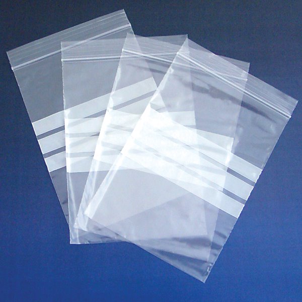 Bag, Write On, Resealable, PE, 150x230mm (Pack 100)