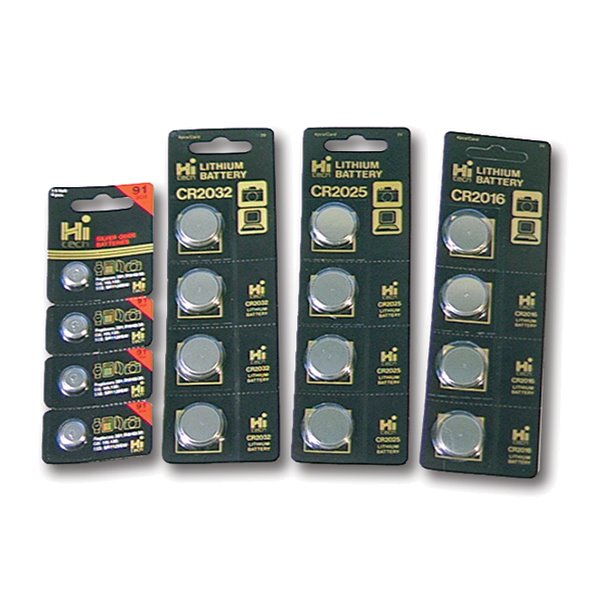 Batteries, Button Cell, Alkaline, LR44, 1.5V (Pack 10)