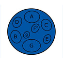 Pack Of 4 Jumbie Jam Table Top Steel Pans - Blue