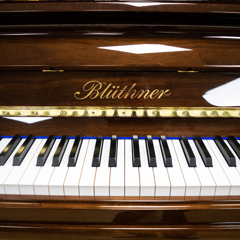 Bl√ºthner Model B upright piano - Polished Walnut