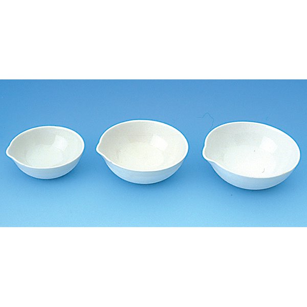 Basin, Evaporating, Porcelain, Round Bottom with Spout, 100ml (Pack 10)