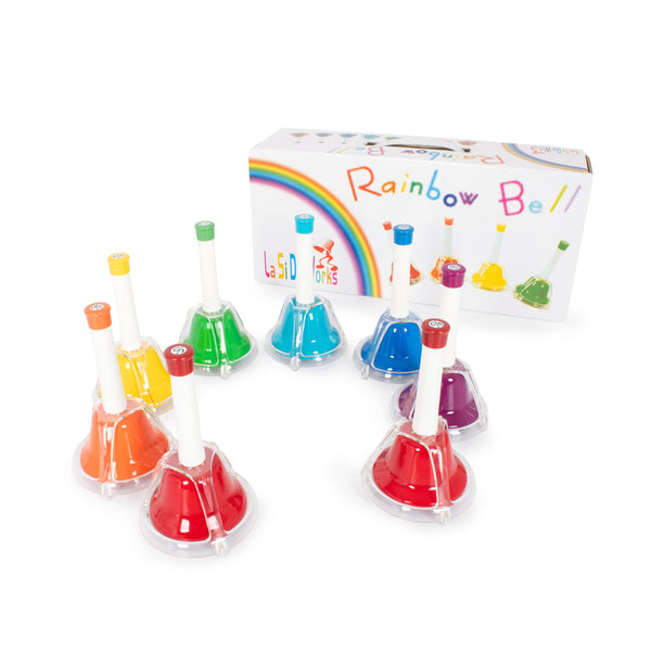 Percussion Workshop Set Of 8 Colour Combi Hand Bells