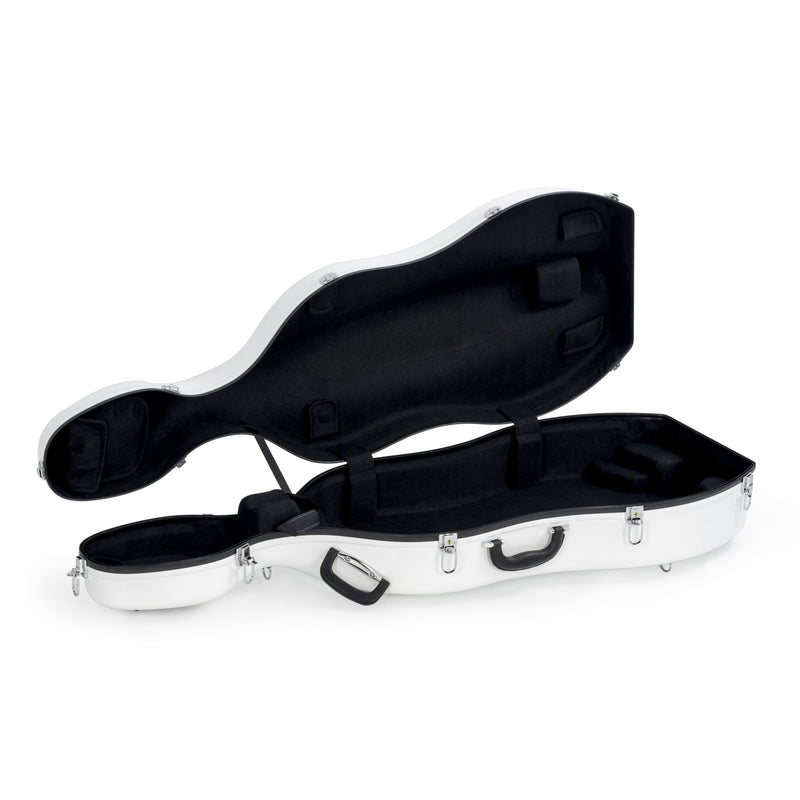 Sinfonica Z-Tec 4/4 fibreglass Cello case - White