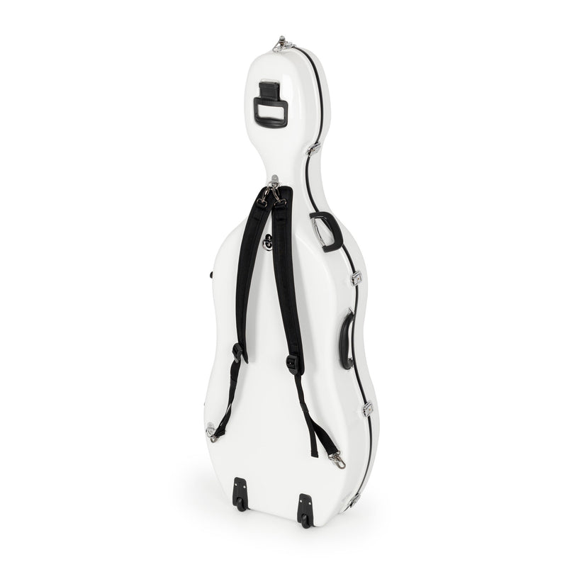 Sinfonica Z-Tec 4/4 fibreglass Cello case - White