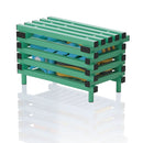 VENDIPLAS BENCH WITH STORAGE BOX GREEN, 1.00M L X 0.49M W X 0.49M H
