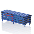 VENDIPLAS BENCH WITH STORAGE BOX BLUE, 2.00M L X 0.49M W X 0.49M H