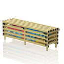 VENDIPLAS BENCH WITH STORAGE BOX YELLOW, 2.00M L X 0.49M W X 0.49M H