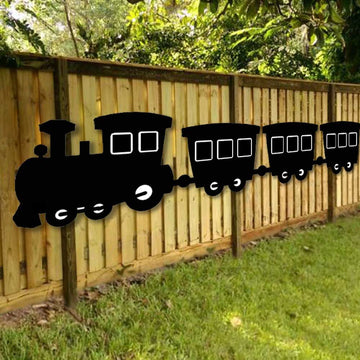 Giant Outdoor Chalkboard Train