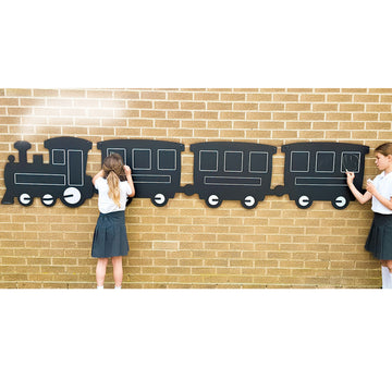 Giant Outdoor Chalkboard Train