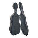 Hidersine hard polycarbonate cello case - Carbon fibre effect