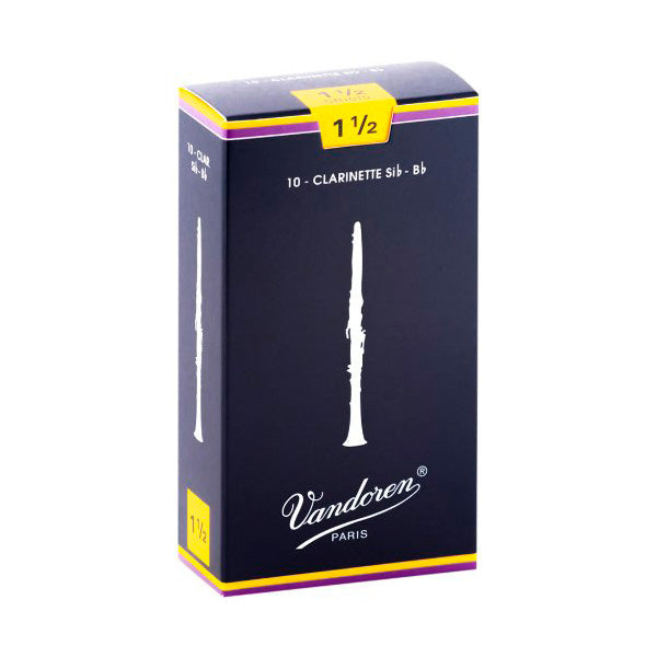Vandoren 'Blue Box' Bb clarinet reeds - 1 (box of 10)