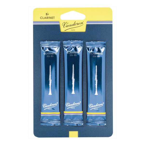 Vandoren 'Blue Box' Bb clarinet reeds - 2 (card with 3)