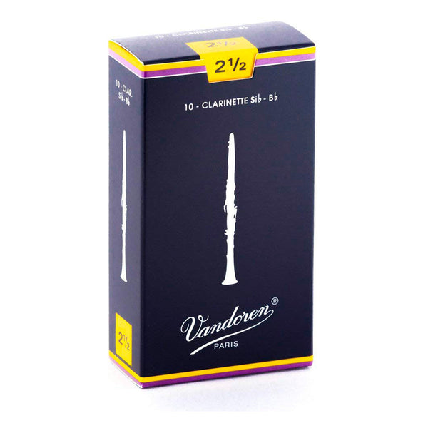 Vandoren 'Blue Box' Bb clarinet reeds - 2.5 (box of 10)