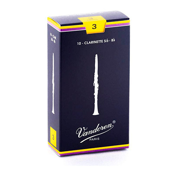 Vandoren 'Blue Box' Bb clarinet reeds - 3 (box of 10)