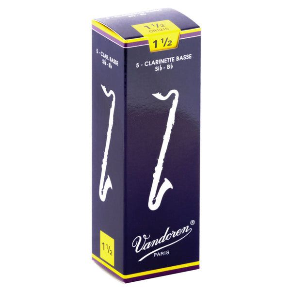 Vandoren Bb bass clarinet reeds box of 5 - 1.5