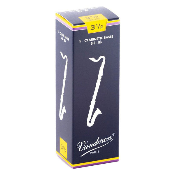 Vandoren Bb bass clarinet reeds box of 5 - 3.5