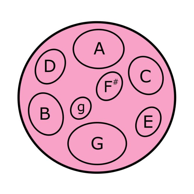 Jumbie Jam Table Top Steel Pan - Pink