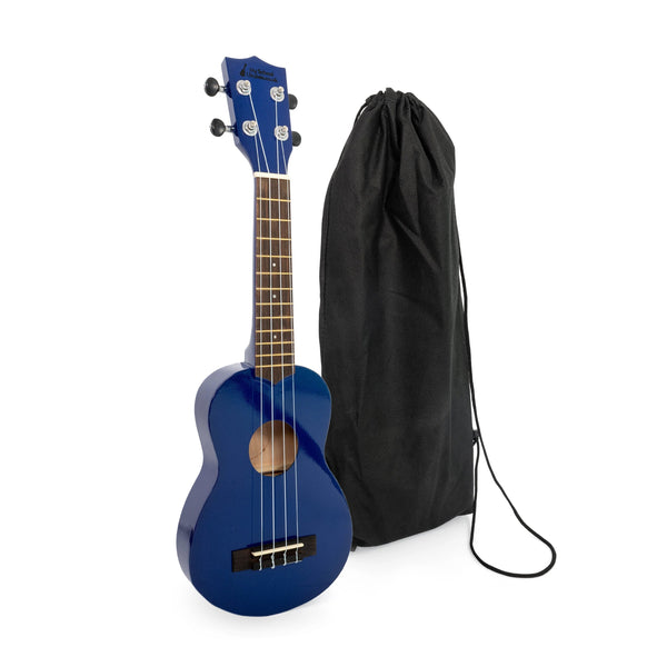 My School Ukulele slim body soprano uke - Dark blue
