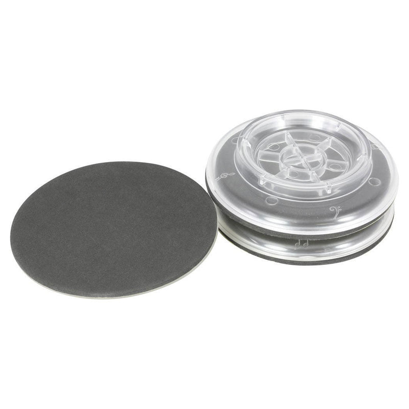 Piano Workshop Set Of 3 Clear Plastic Castor Cups For Grand Piano