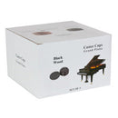 Piano Workshop Set Of 3 Black Wooden Castor Cups For Grand Piano