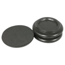 Piano Workshop Set Of 3 Black Wooden Castor Cups For Grand Piano