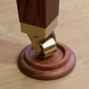 Set Of 3 Wooden Castor Cups For Grand Piano In Rosewood Finish