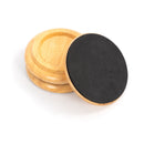 Piano Workshop set of 3 white oak wood castor cups for grand piano