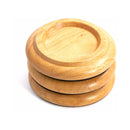 Piano Workshop set of 3 white oak wood castor cups for grand piano