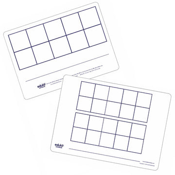 Pupil A5 Ten Frames Dry Erase Boards (pack of 30)