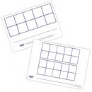 Pupil A5 Ten Frames Dry Erase Boards (pack of 6)