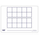 Pupil A5 Ten Frames Dry Erase Boards (pack of 30)