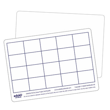 Pupil A5 Grid Dry Erase Boards (pack of 30)