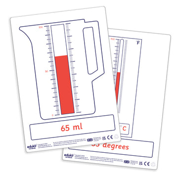 Pupil A5 Measures Dry Erase Board (pack of 30)