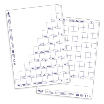 Pupil Place Value A4 Dry Erase Boards (pack of 30)