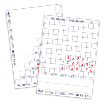 Pupil Place Value A4 Dry Erase Boards (pack of 30)