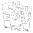 Dry Erase – Pupils 2D and 3D shape double sided boards pk30