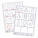 Dry Erase – Pupils 2D and 3D shape double sided boards pk30