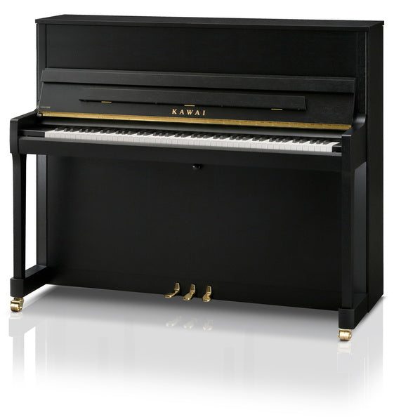 Kawai E-300 Studio upright piano in satin ebony