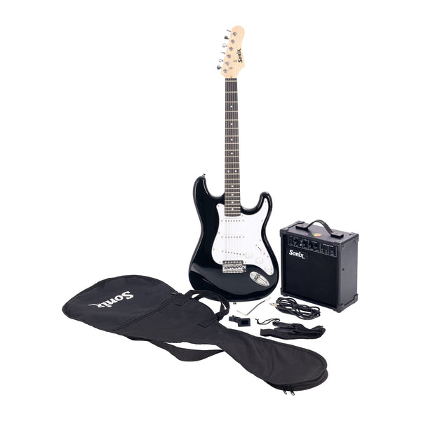 Sonix S-Type Electric Guitar Pack - Black