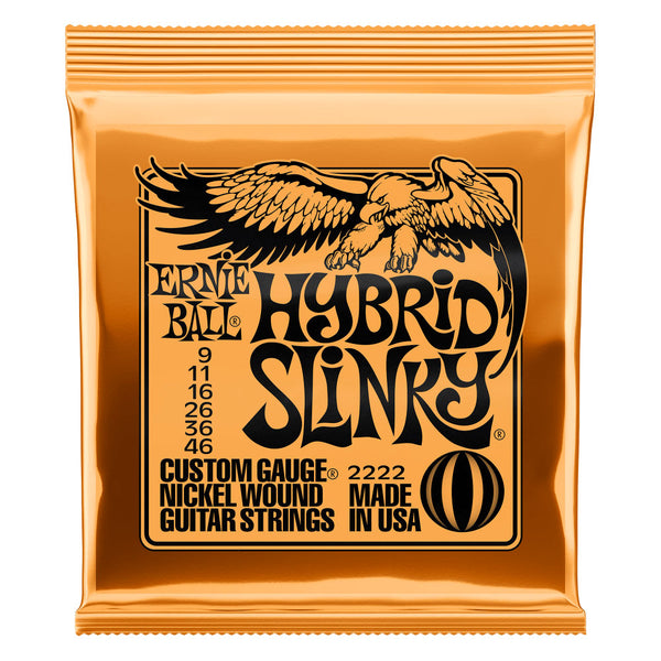 Ernie Ball electric guitar strings set - Hybrid slinky